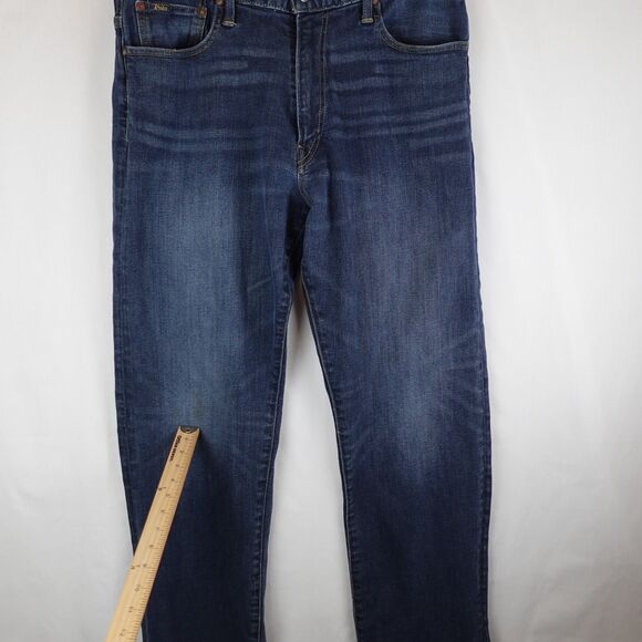 Polo Ralph Lauren Men’s Jeans Thompson Relaxed Fit Blue Denim Sz 34x30 Retro Y2K - Picture 5 of 13